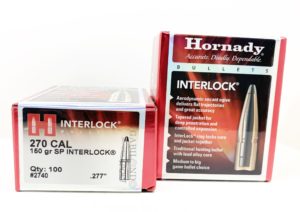 Plomos Hornady Cal30 180gr. SP INTERLOCK (100 unds)