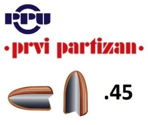 Plomos PRVI PPU FMJ para arma corta