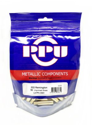 Vainas PPU Cal.222 Rem (Bolsa de 50u)