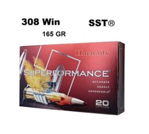 Munición Hornady 308 Win SUPERFORMANCE SST 165 gr