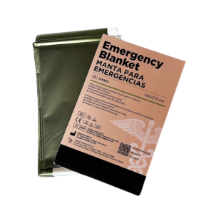 Manta térmica de emergencia SVTAC verde / plata